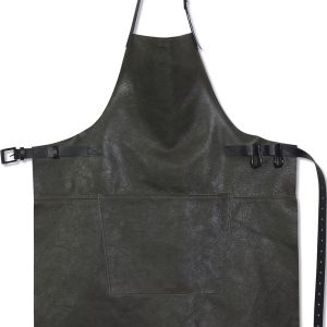 Læderforklæde BBQ Style Apron Vintage Grey